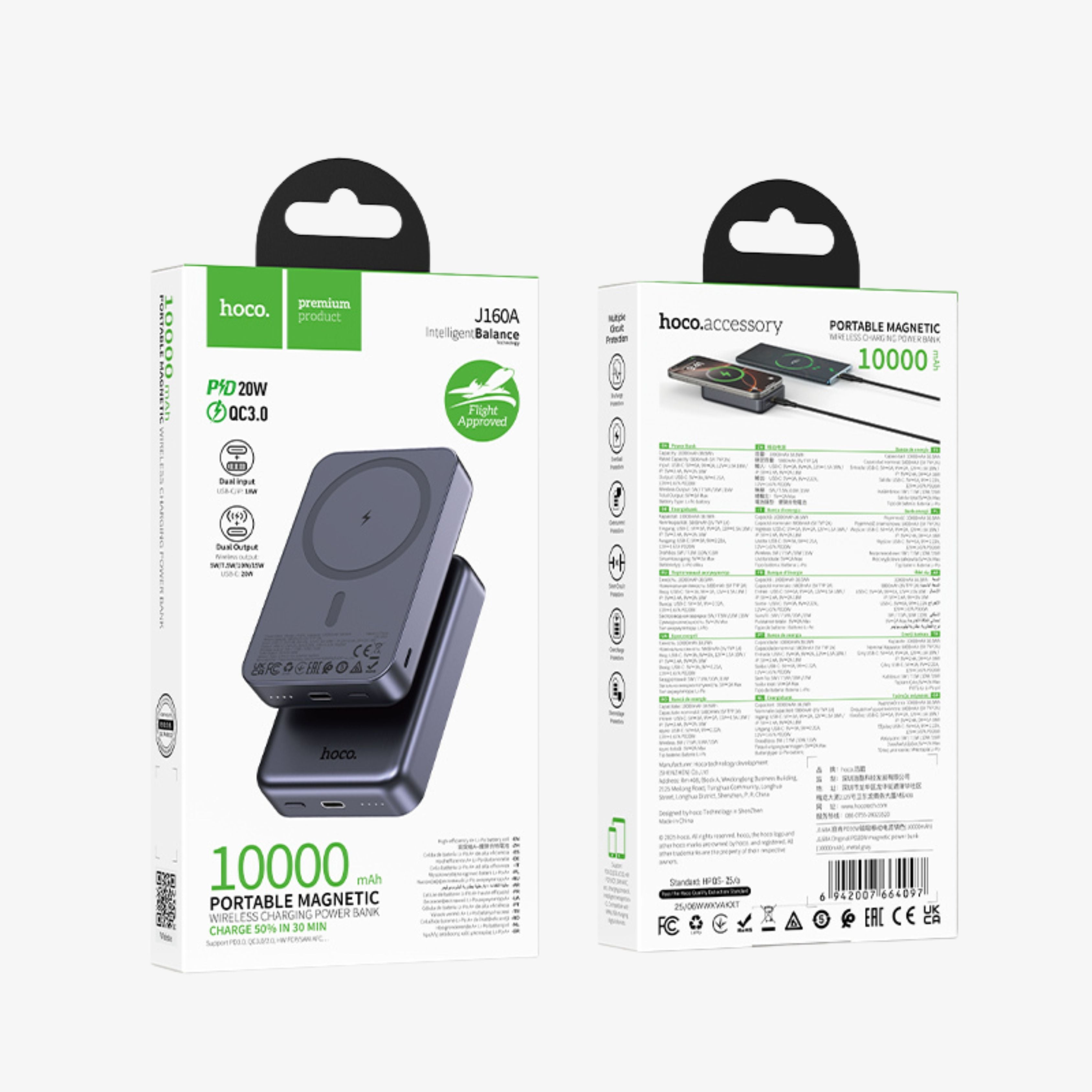 Portable Magnetic-Wireless Charging Power Bank