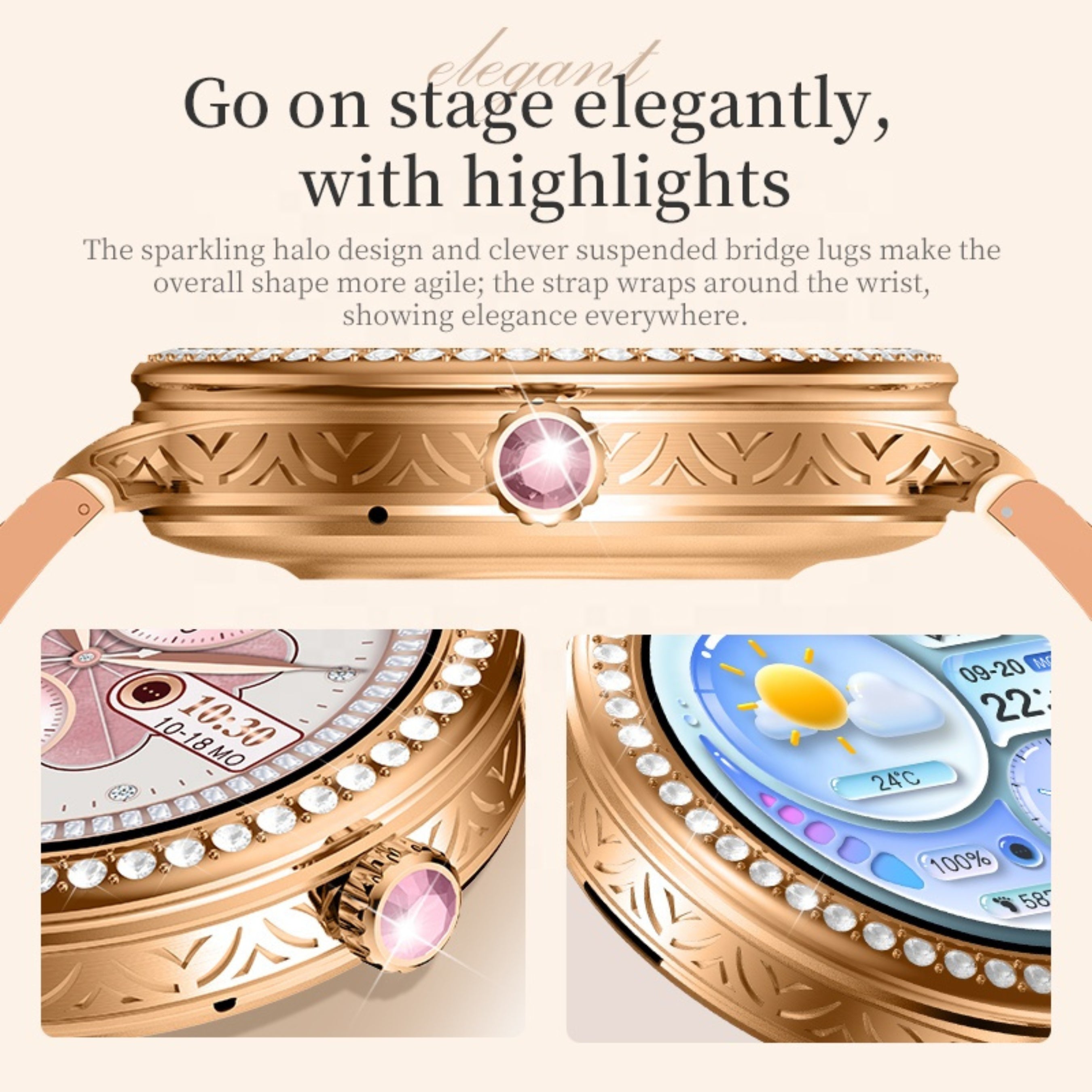 HW16 MINI Smart Watch - Bracelet + Earring