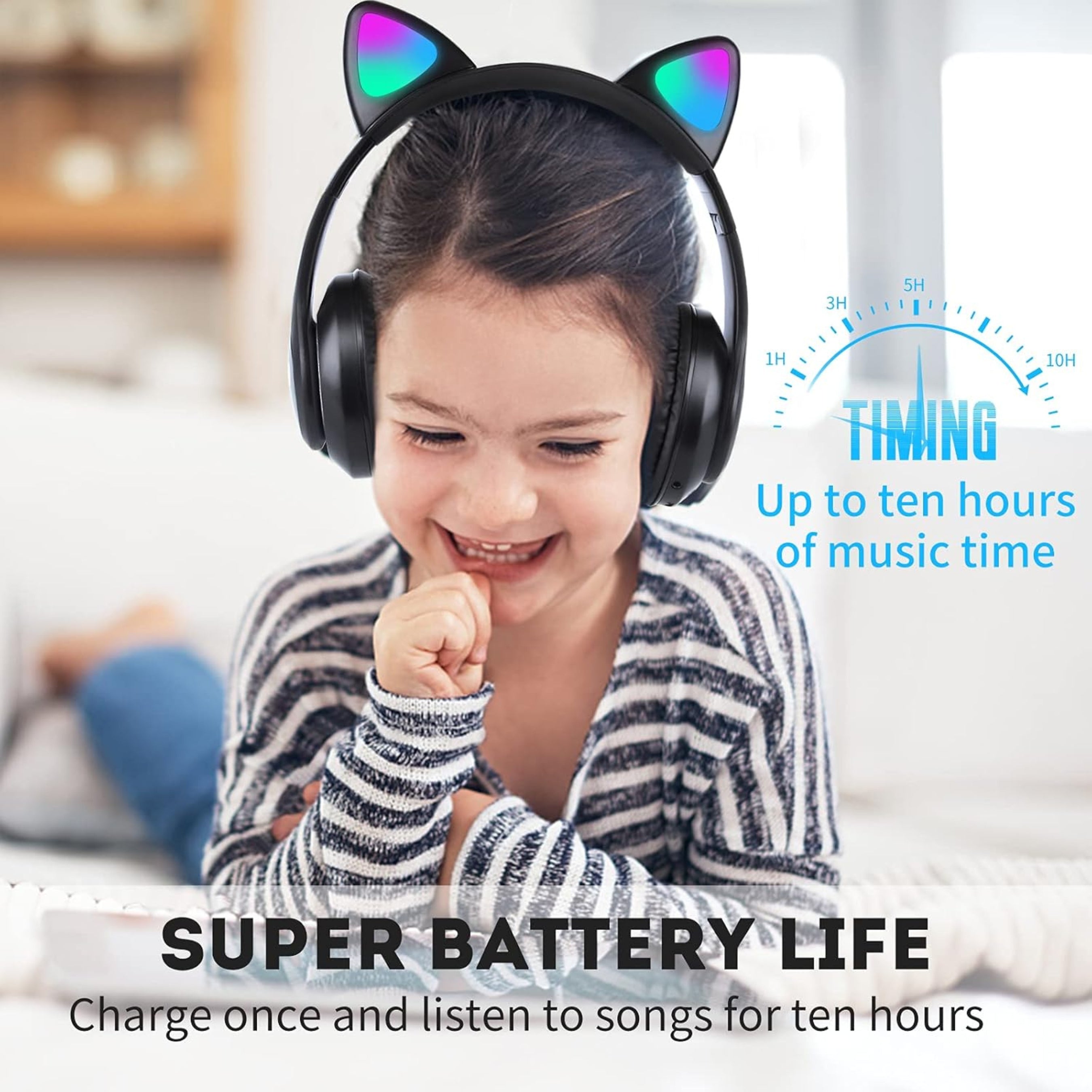 CAT Wirless GAME HEADSET - Colorful Light