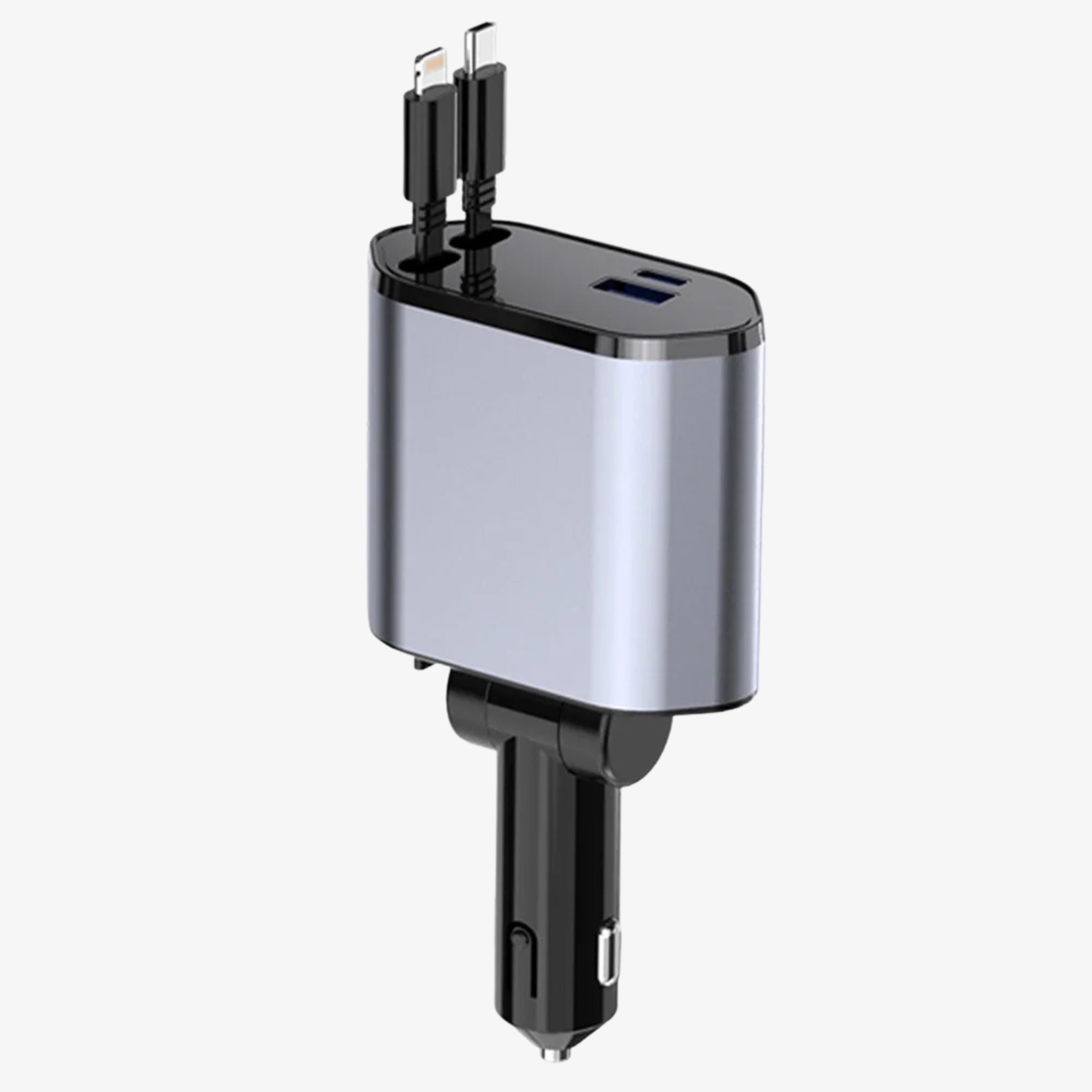 Car Travel Charger 4in 1- Adjustable