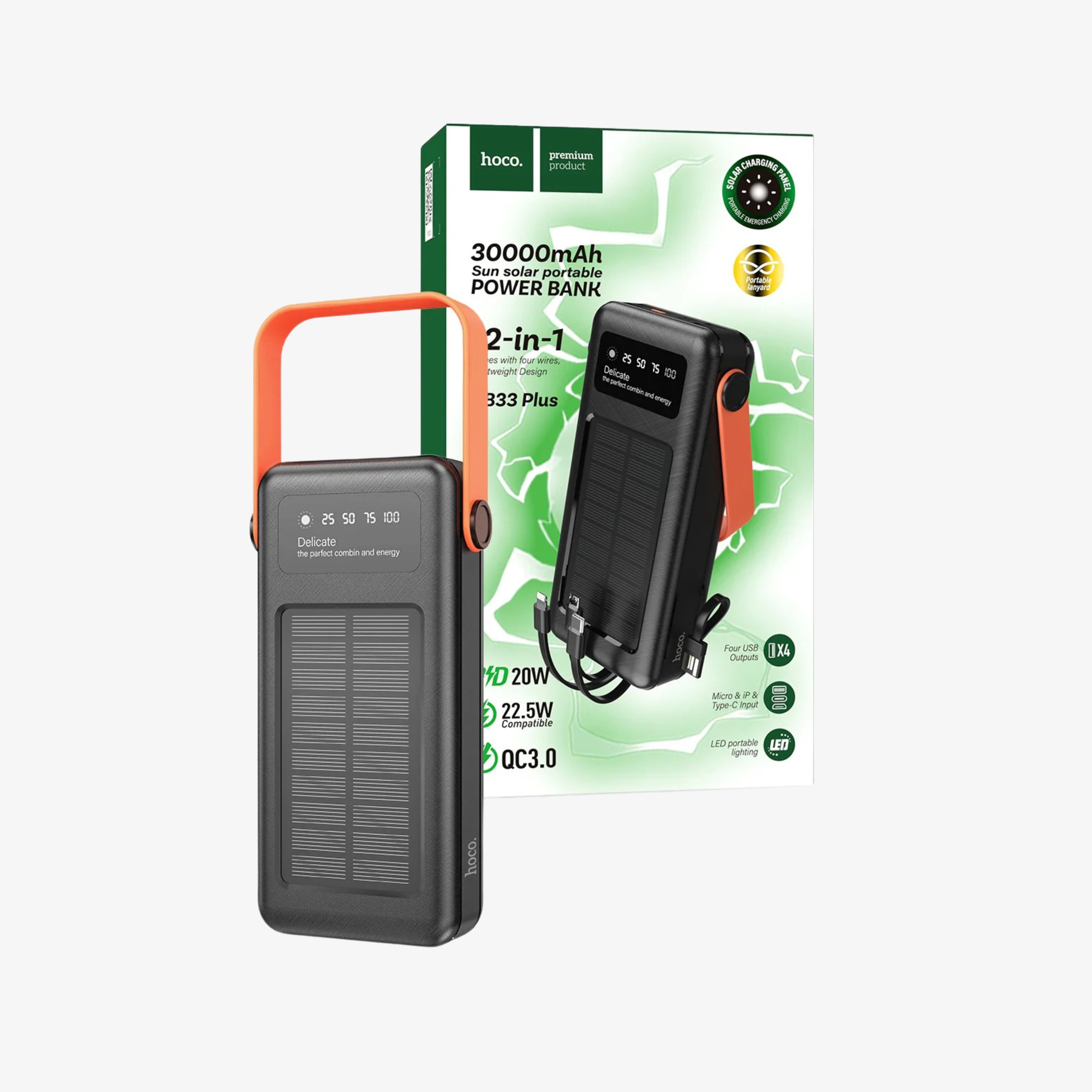 30000mAh Sun Solar Power Bank