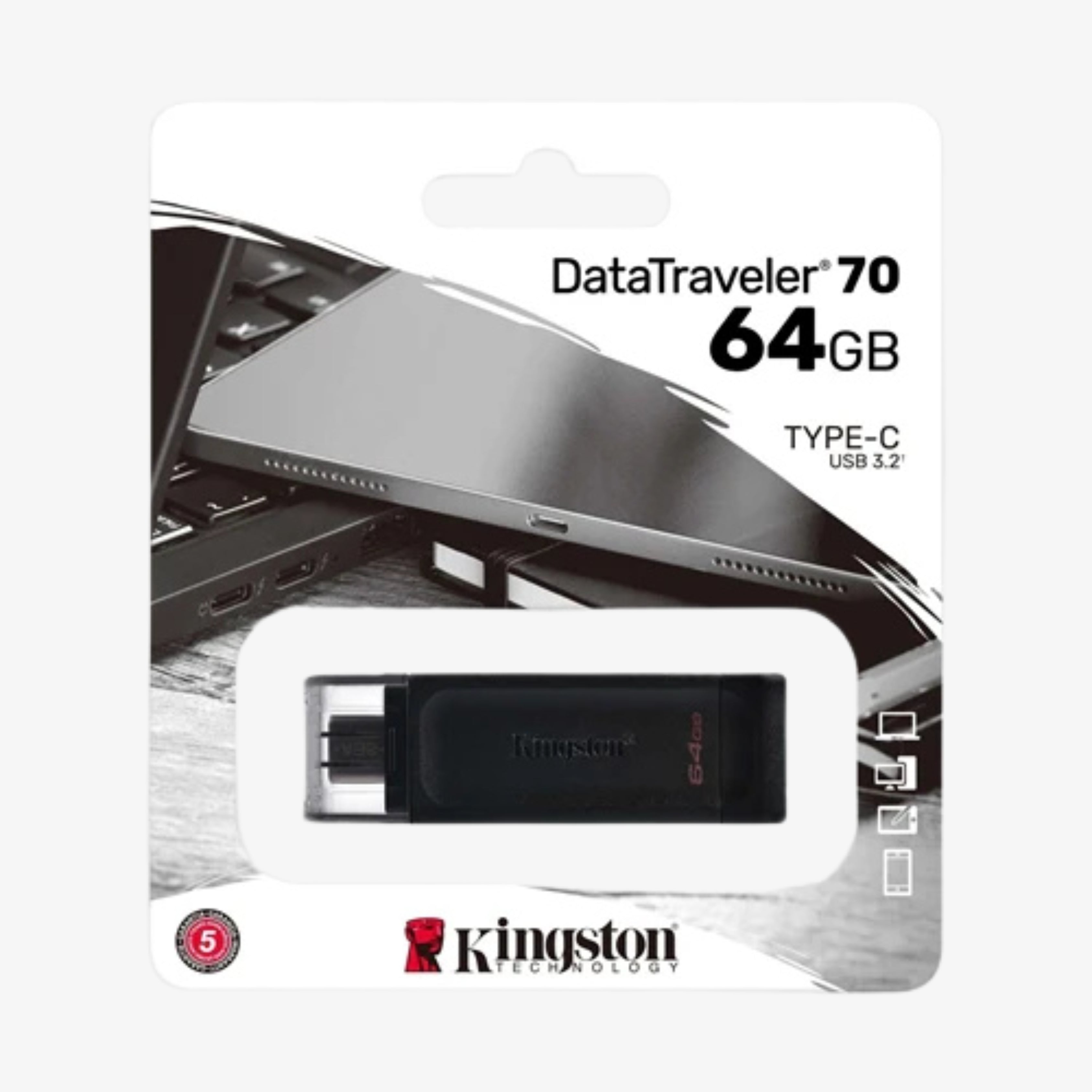 Kingston 64GB - USB-C DataTraveler USB 3.2