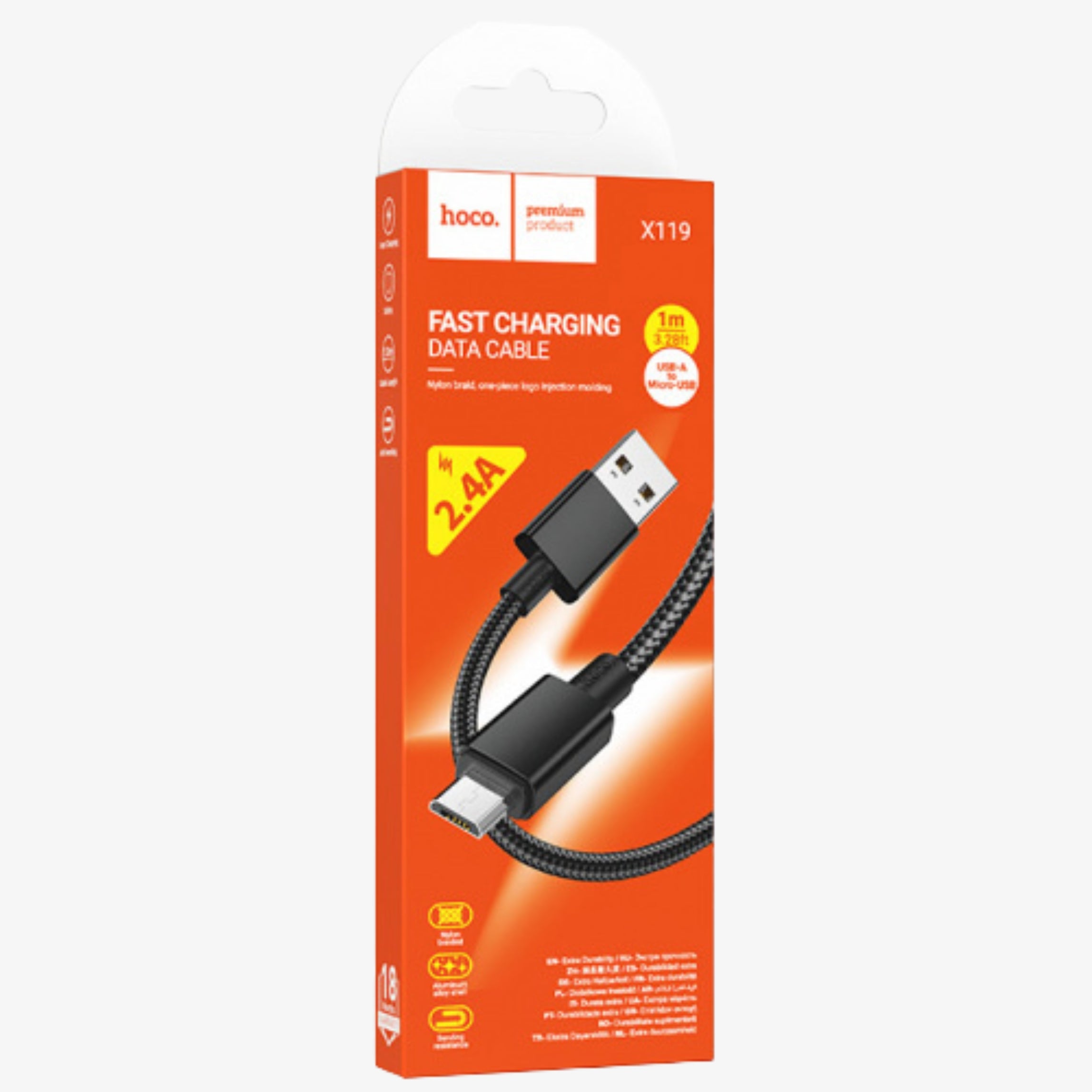 Fast Charging Data Cable - USB-A to USB-C /2.4A