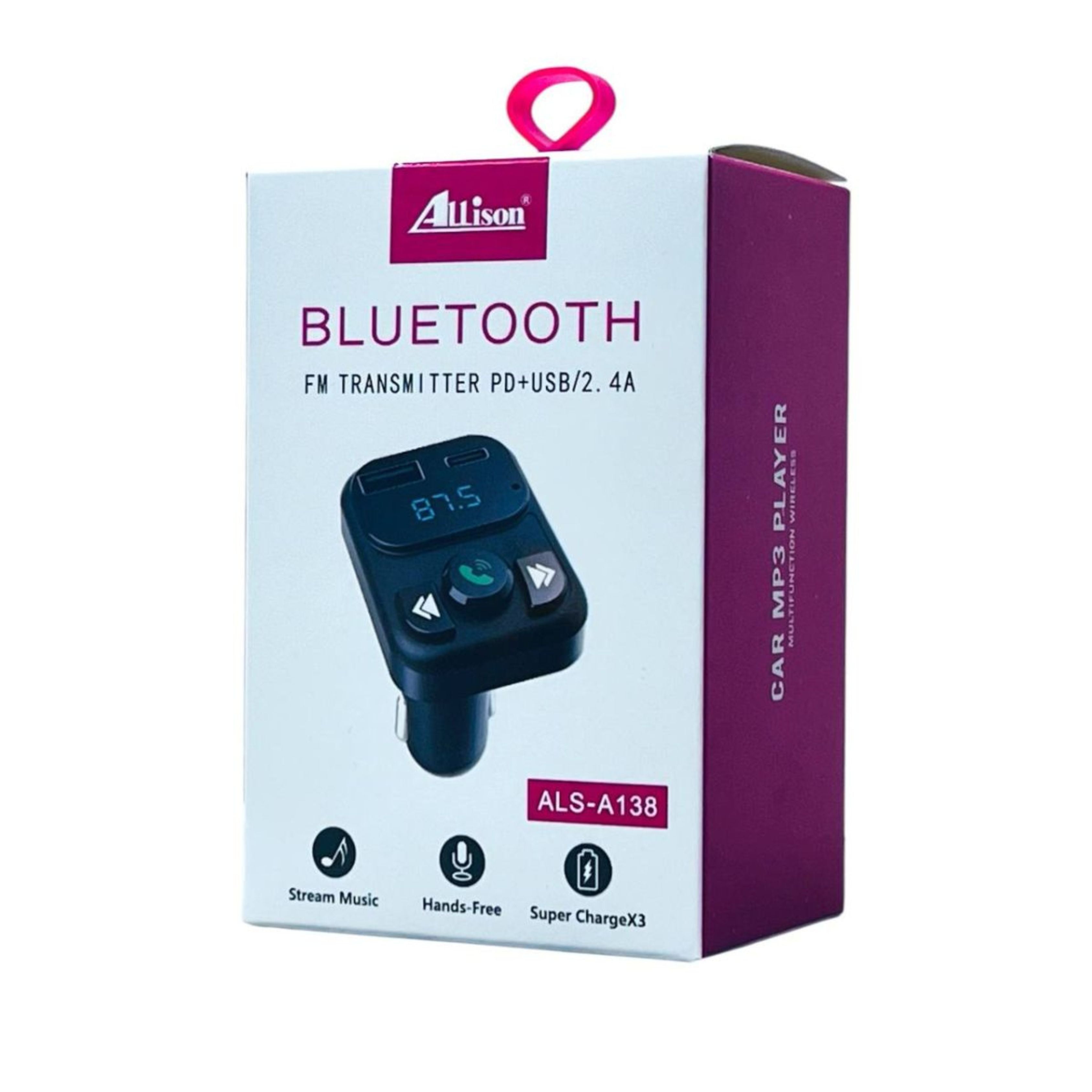 Car Mp3 Player- BlueTooth -ALS-A138- remote