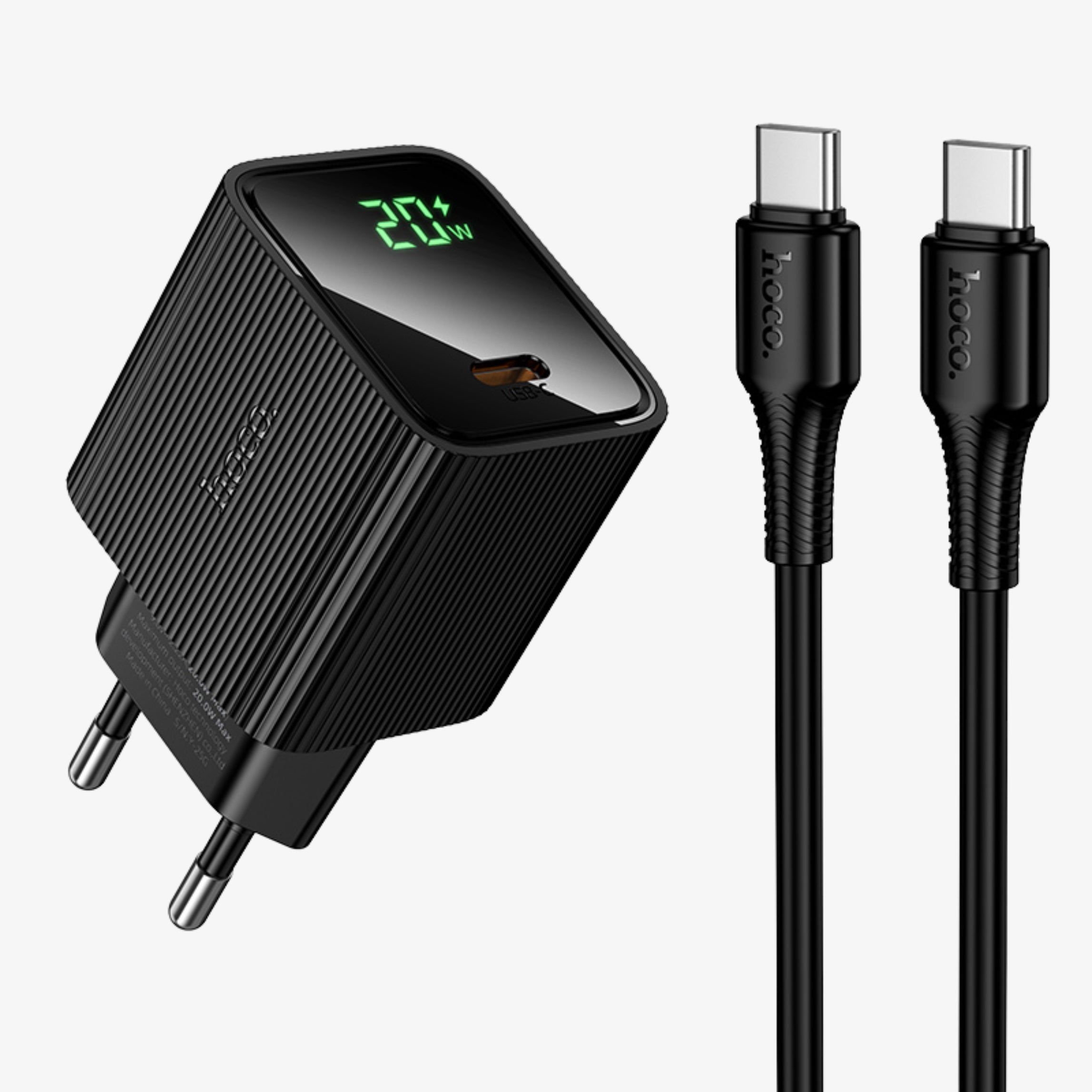 20w single port charger set -USB-C to C