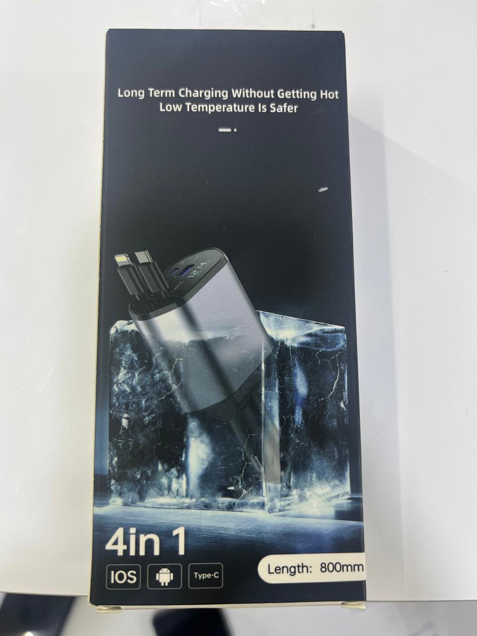 Car Travel Charger 4in 1- Adjustable