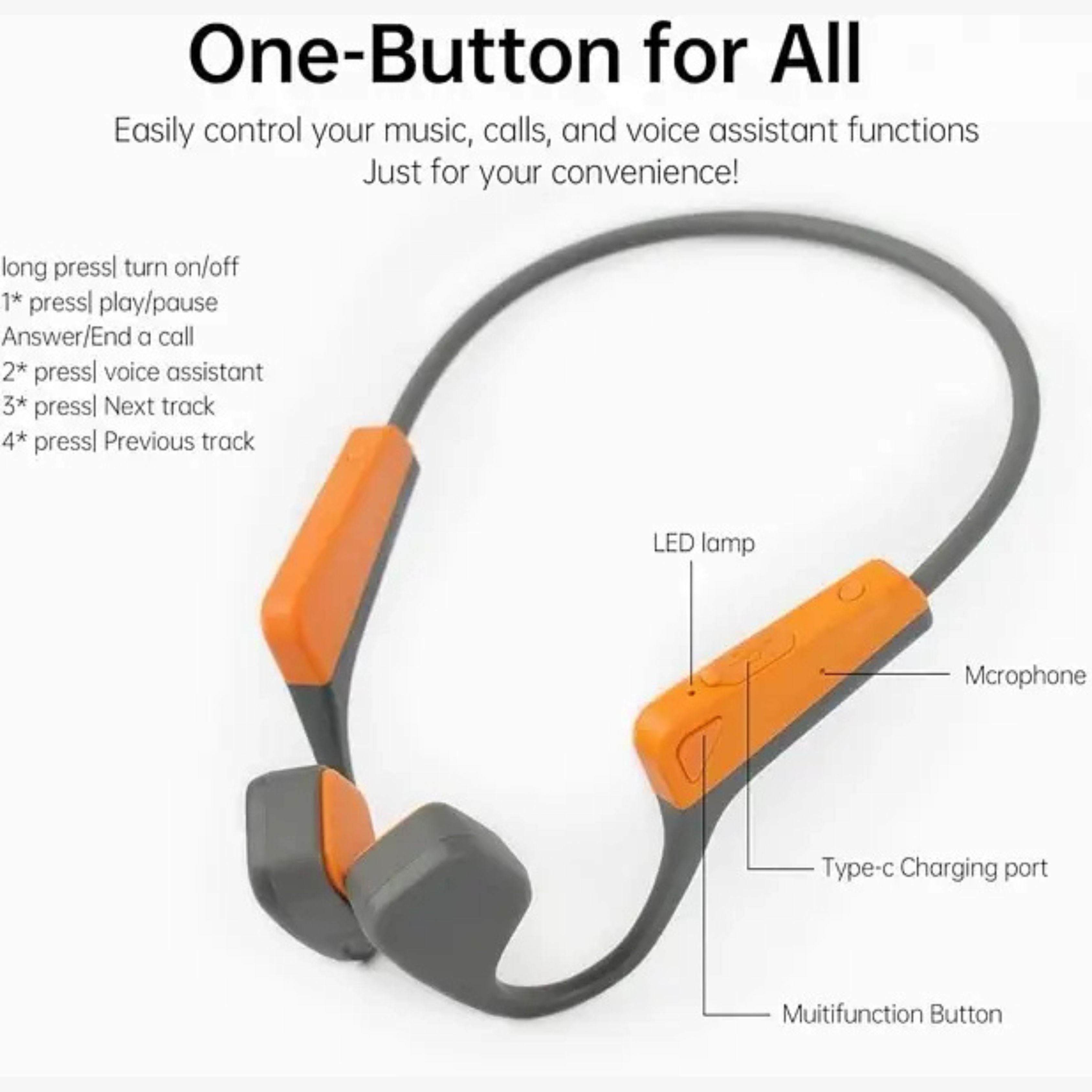 Conduction Neck Earpods B27 Sterio