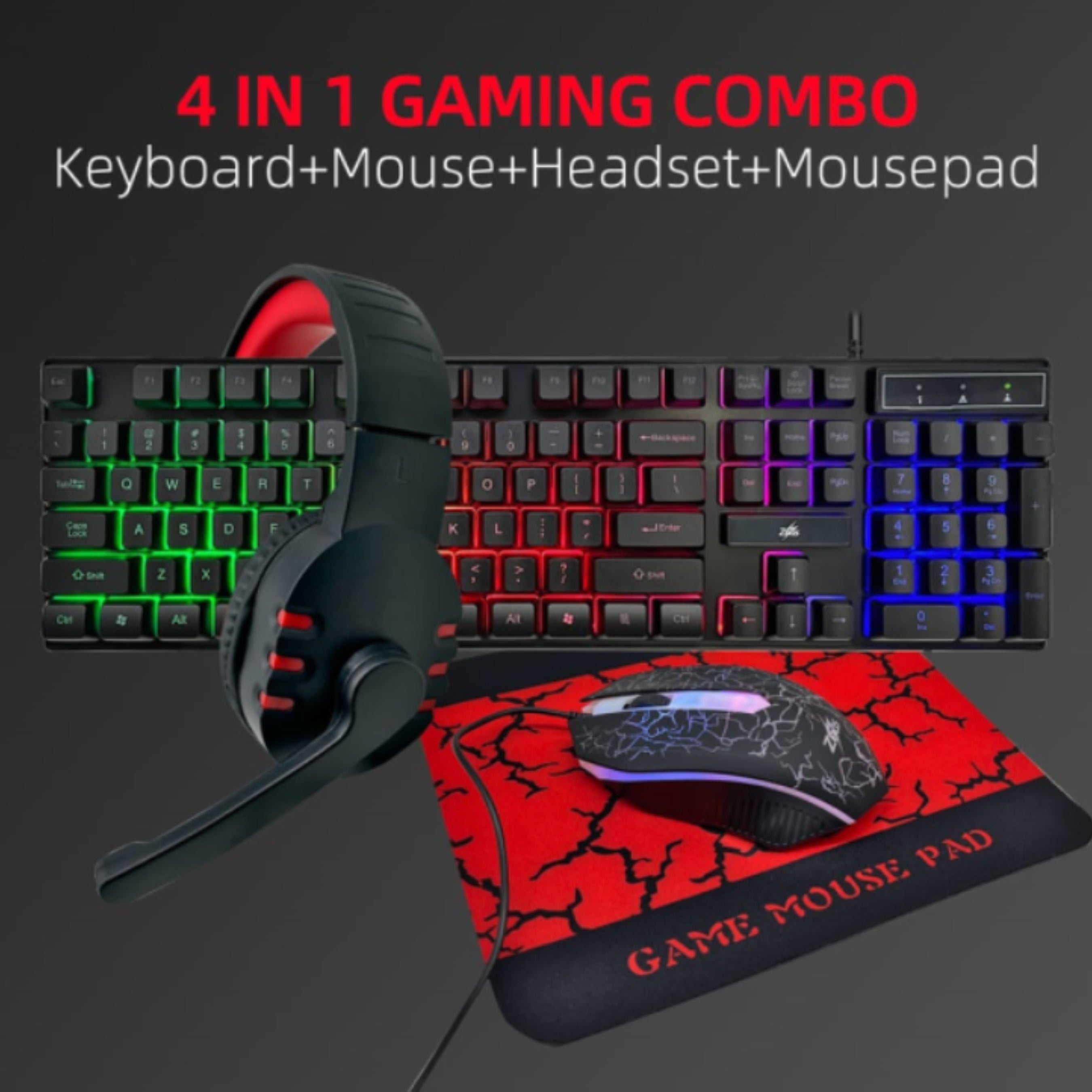 4 IN 1 LED GAMING COMBO