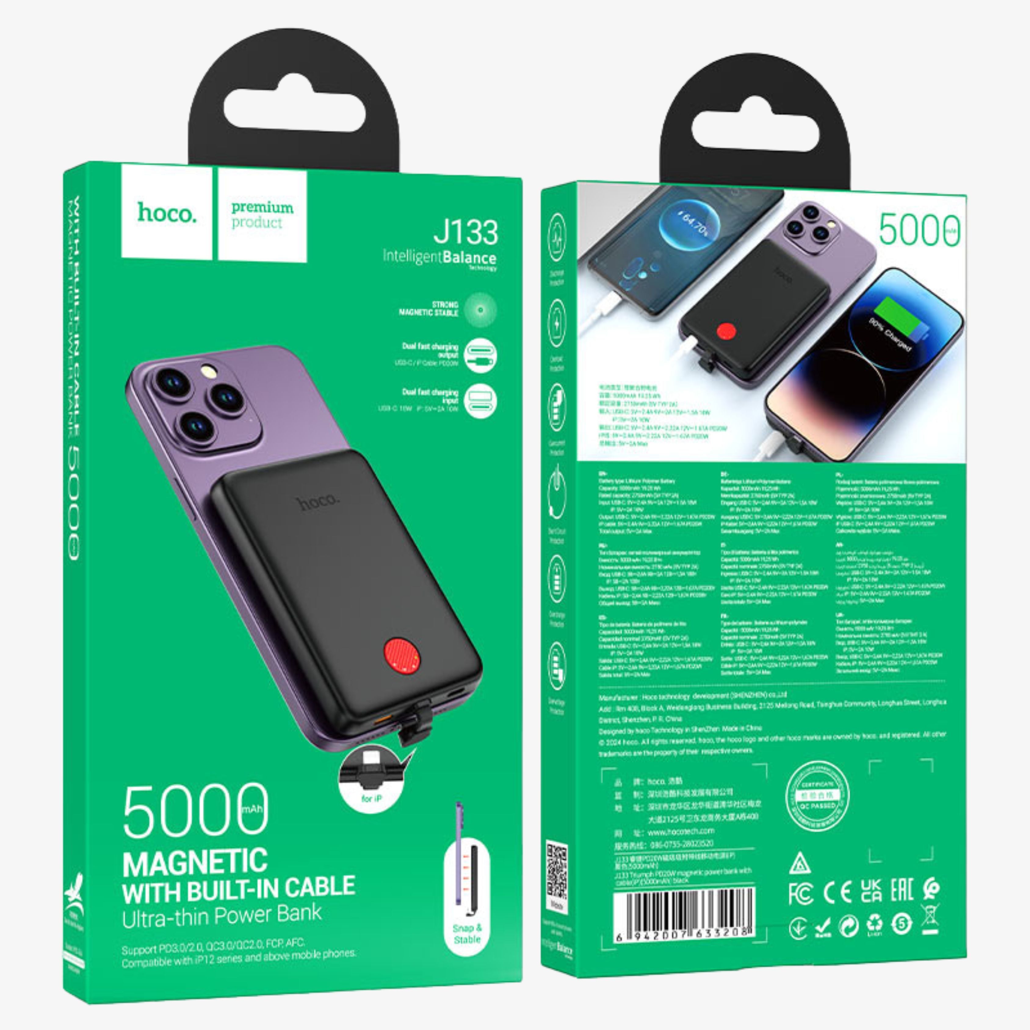 Magnatic with Built-In Cable USB-C / IP ultra thin