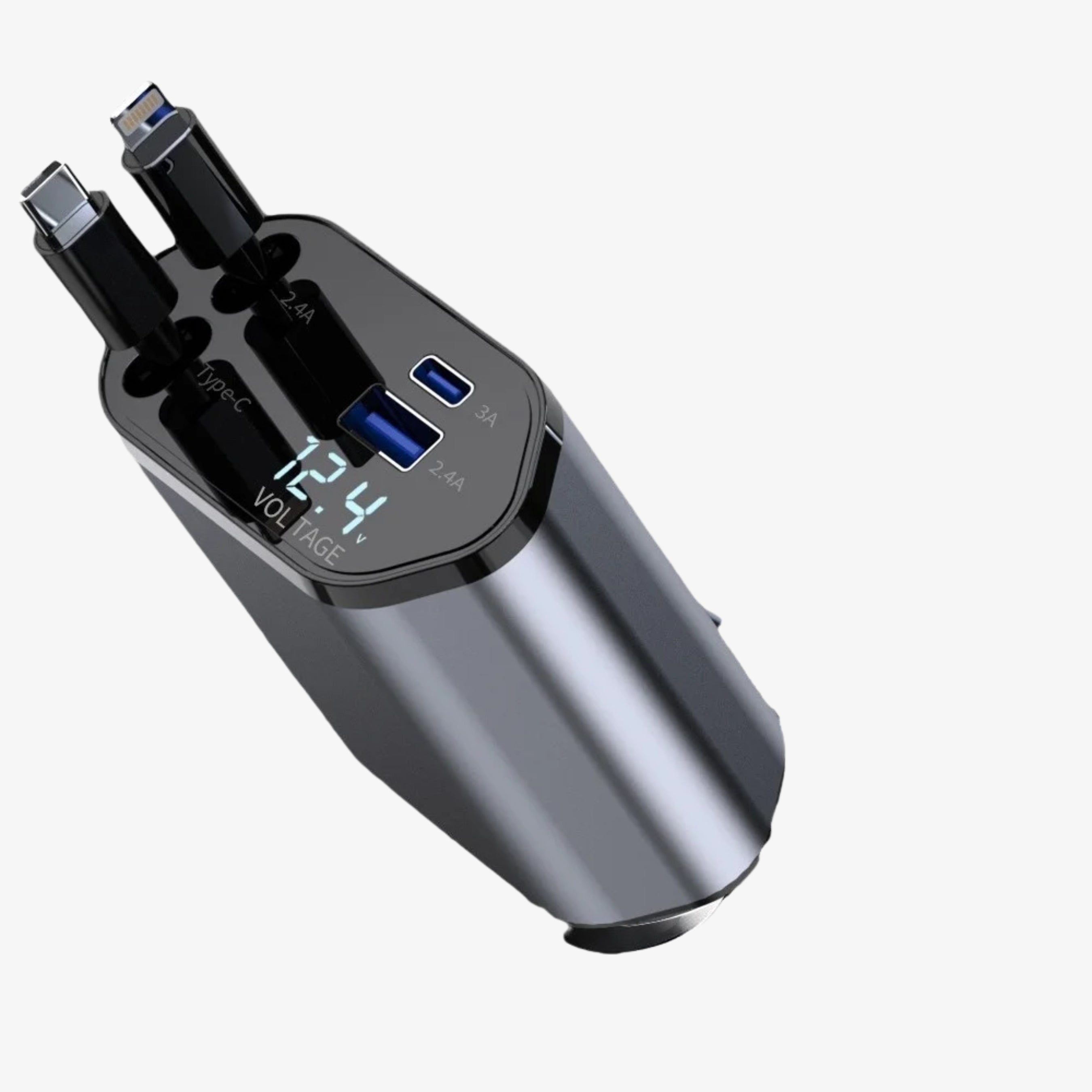 Car Travel Charger 4in 1- Adjustable
