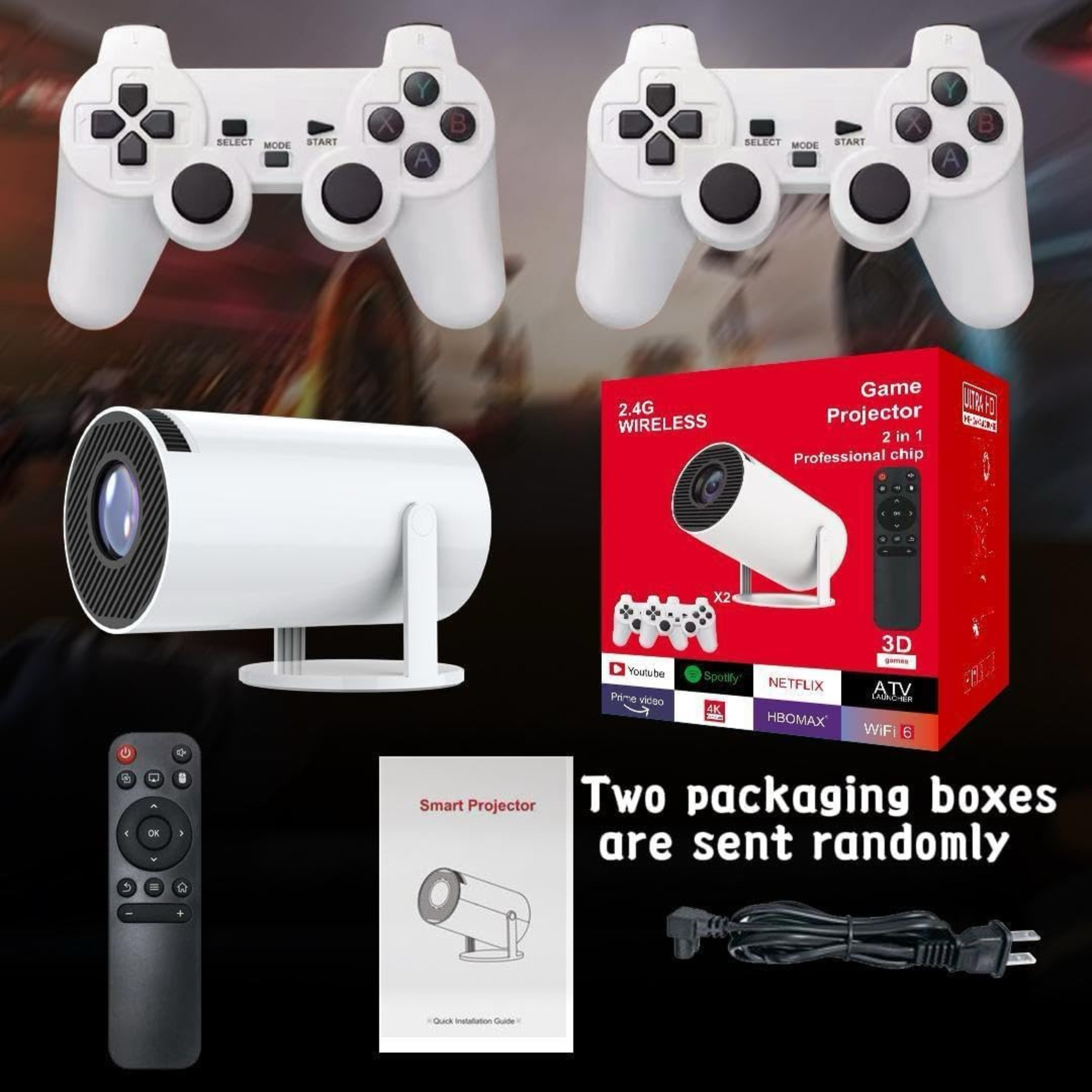 Game Projector 2-in-1