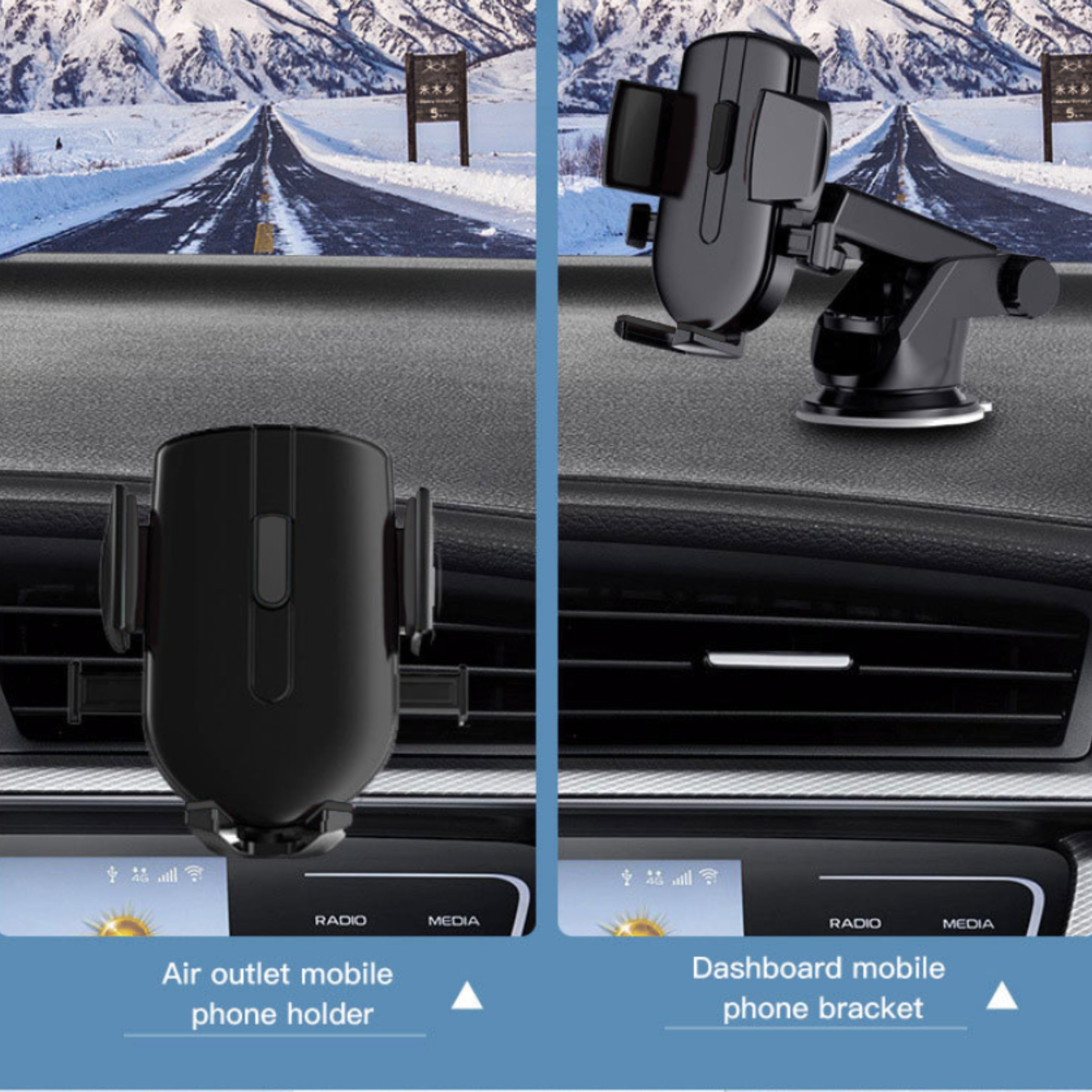 Suction Series Car Mobile Holder-Redoos ZJ109