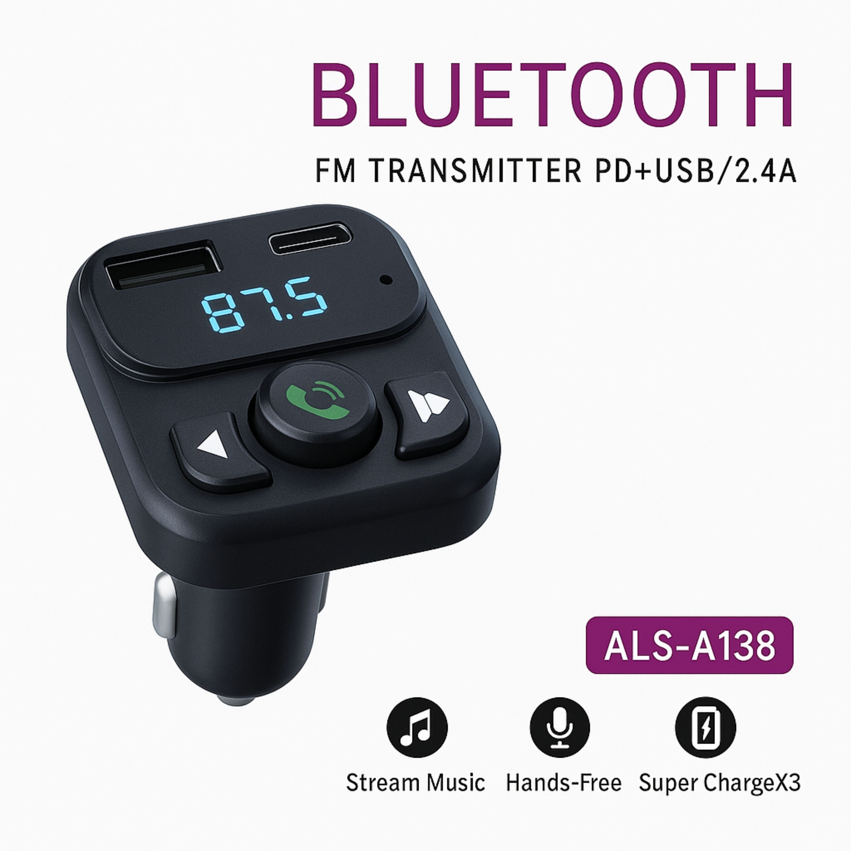 Car Mp3 Player- BlueTooth -ALS-A138- remote