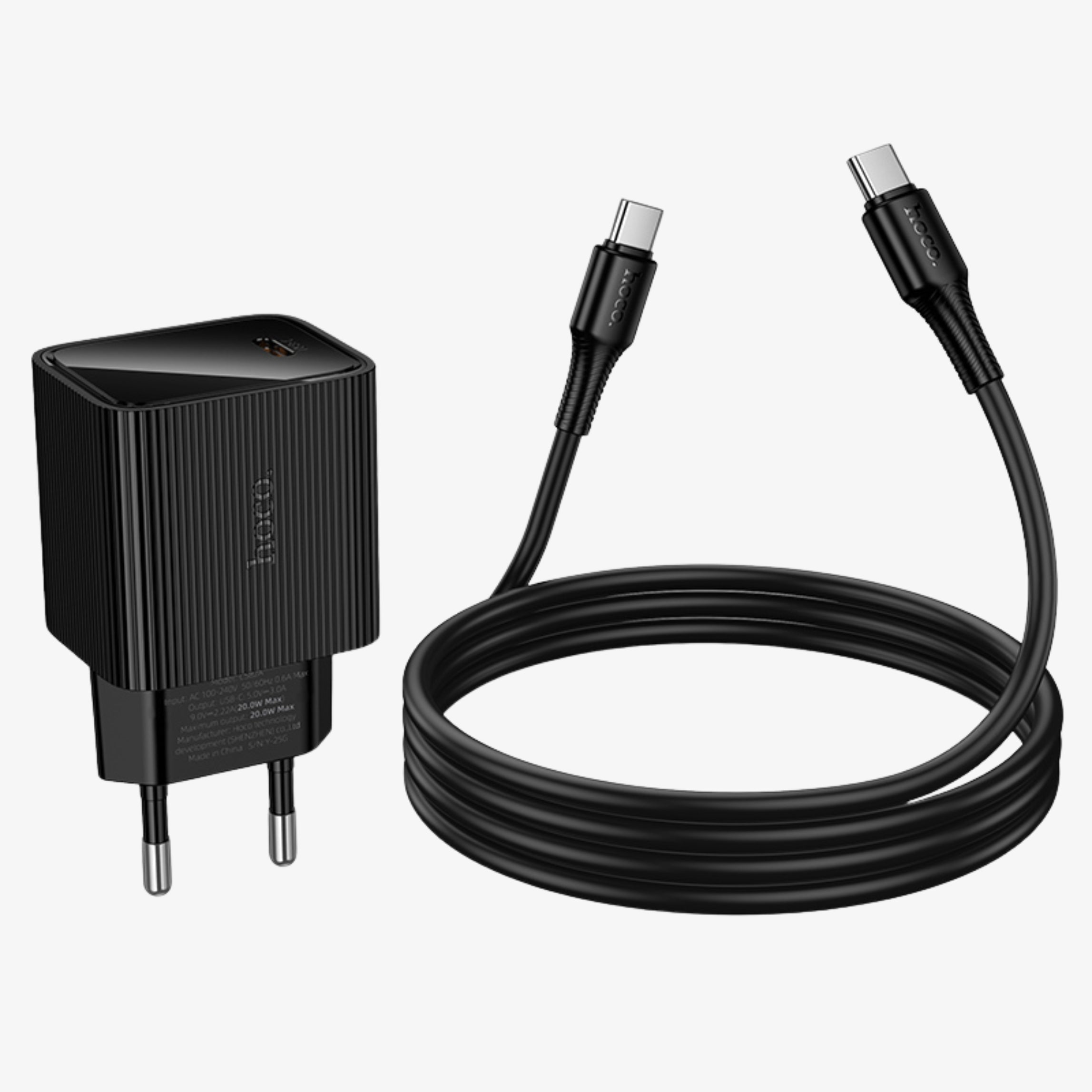 20w single port charger set -USB-C to C