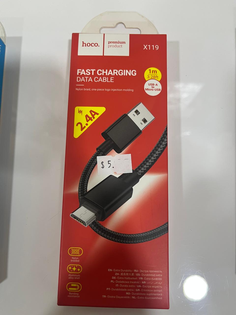 Fast Charging Data Cable - USB-A to USB-C /2.4A