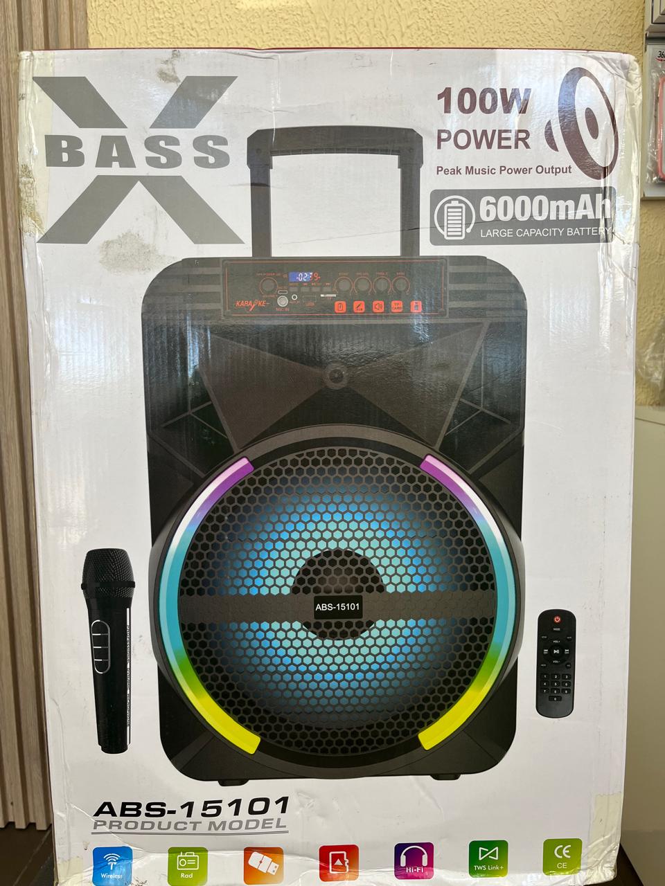 ABS -15101-XBASE Speaker -100W Power